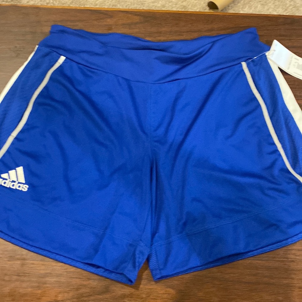 Adidas climacool collegiate royal and white shorts size small NWT